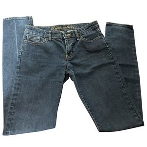 Gap Jeans Womens Sz 6/28L Blue Denim, Premium Skinny Low Rise, Dark Wash